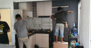 Pembuatan kitchen set kustom 